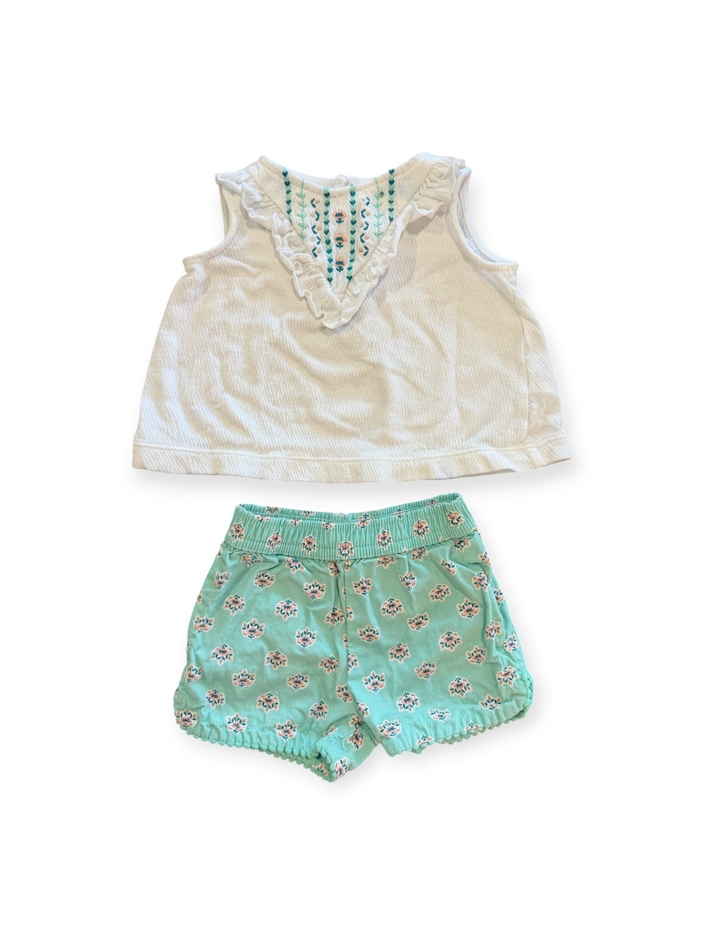 Carter's Baby Girl 2-Piece Set Turquoise